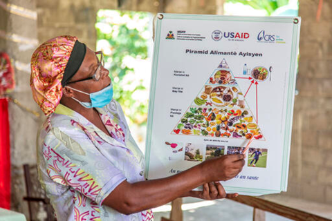 Odena was the volunteer coordinator at a local partner organization where she taught parents about healthy nutrition following the 2021 earthquake.