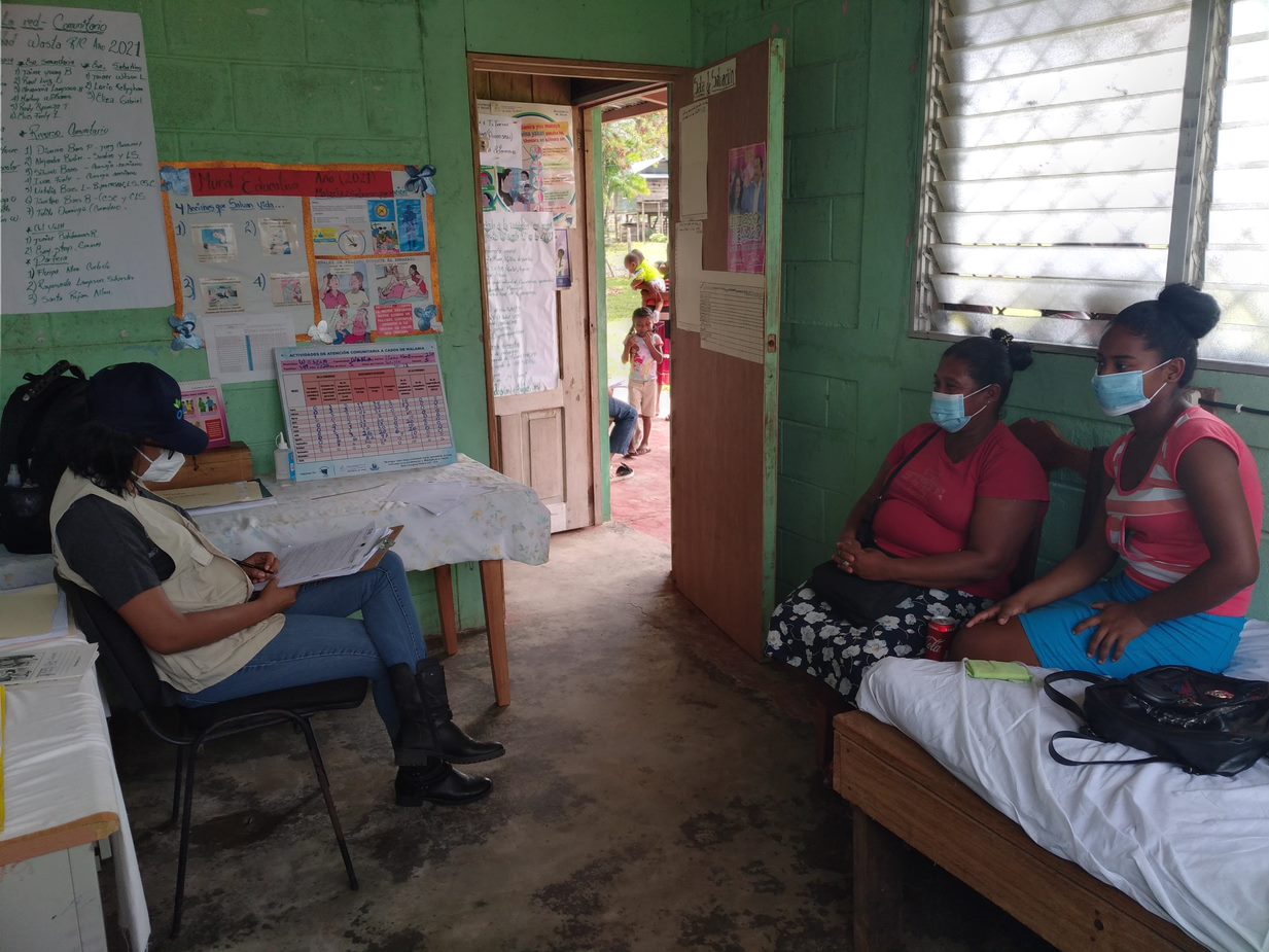 This picture is from the health post in a community called Wasla, in the municipality of Wasla in Región Autónoma de la Costa Caribe Norte (RACCN). This photo was taken during the mapping done by local partners